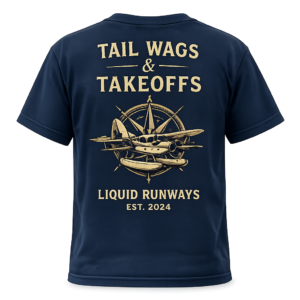 Tail Wags & Takeoffs – Compass Rose T-Shirt (Navy)